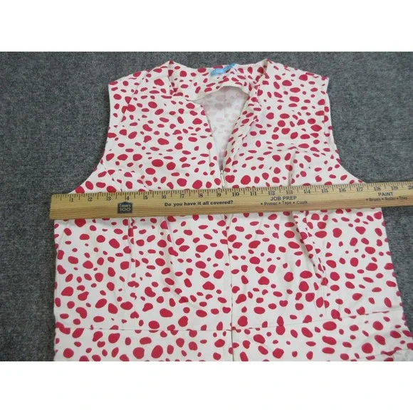 J McLaughlin Dress Womens 12 Multicolor Polka Dot Sleeveless Sheath Knee Length - Picture 4 of 14